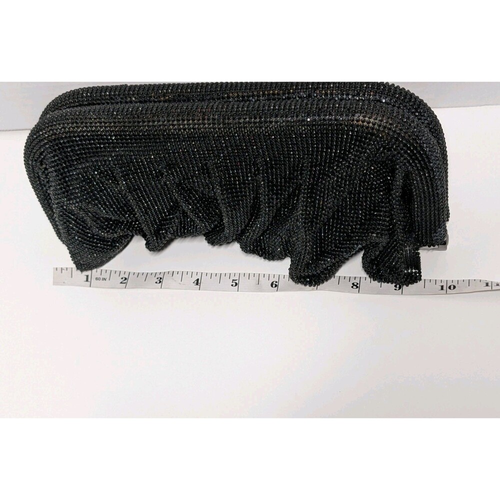 AQUA Irina Black Rhinestone Evening Clutch Crossbody Bag NWT Bloomingdale's New - Picture 15 of 15